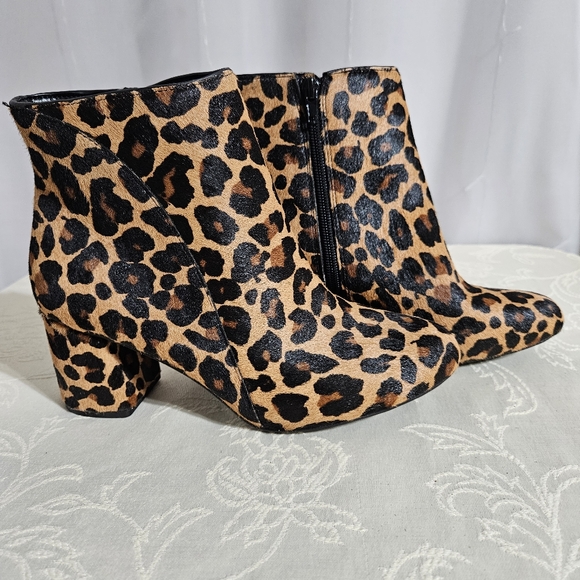 INC. International Concepts - Leopard Print Fur Dyed Booties - Picture 4 of 16